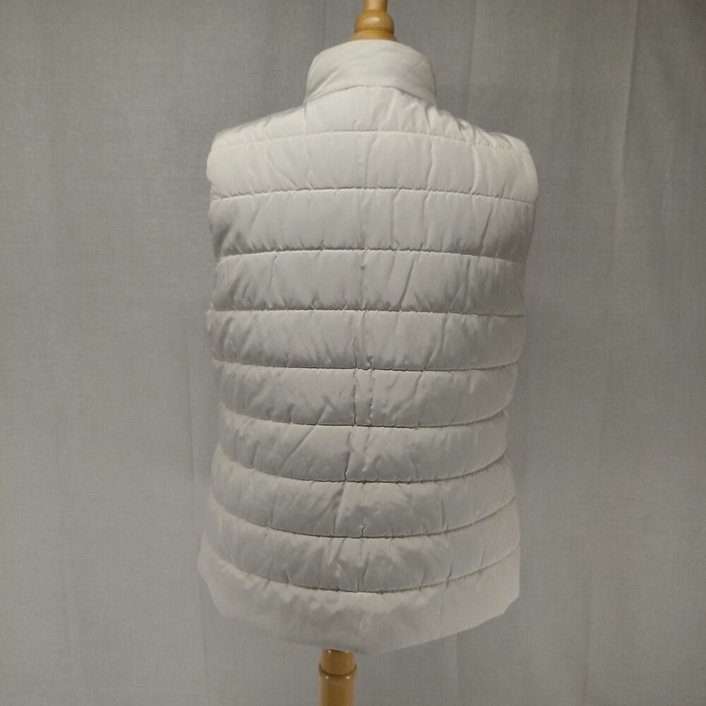 Michael Kors Snap-up Puffer Vest White Size Large - Picture 6 of 8